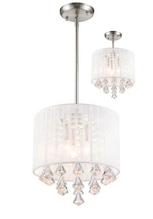 Z-Lite Aura 3 Light Pendant 891-12W-C