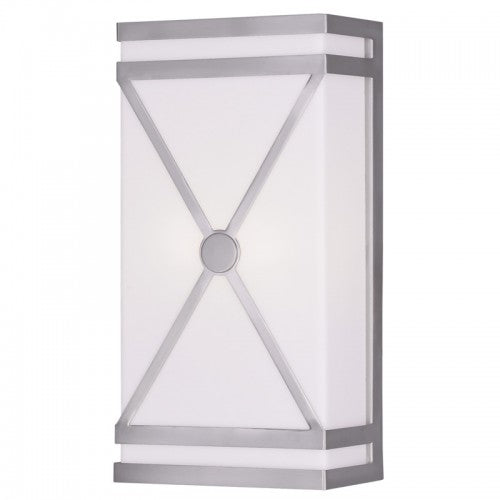 Livex Lighting Wall Sconces 2 Light Brushed Nickel Wall Sconce