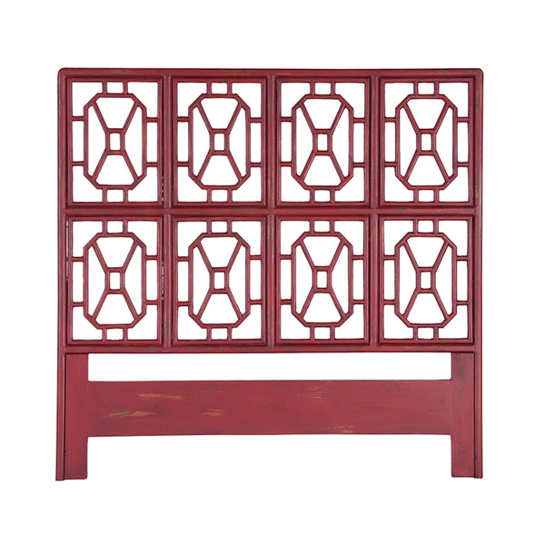 Fretwork Headboard In Legacy Red