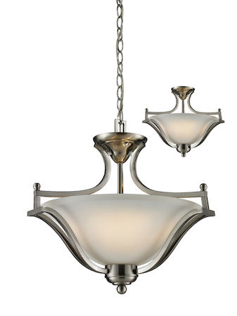 Z-Lite Lagoon 3 Light Pendant 704SFC-BN