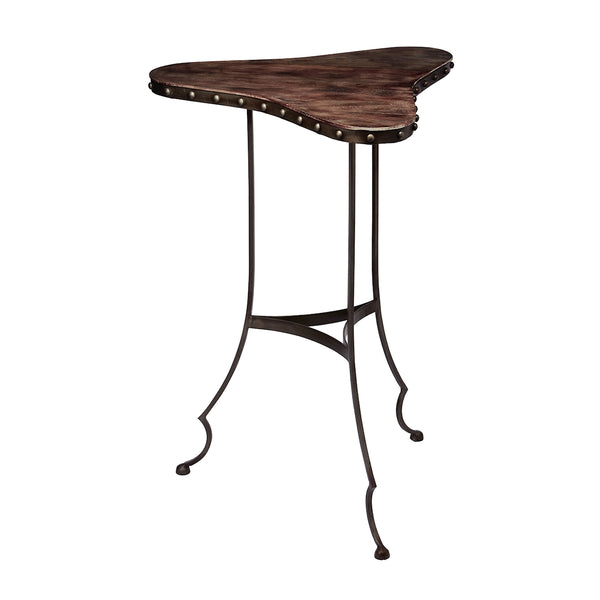 Clover Table In Dark Brown And Oil Rubbed Bronze