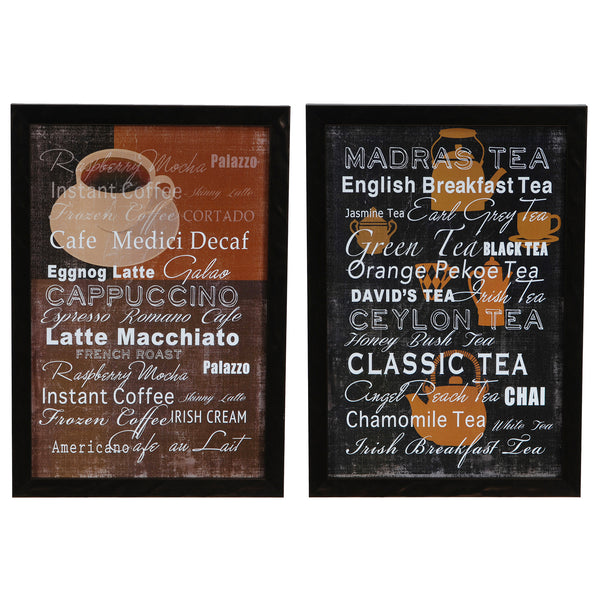 Crestview CAFÉ COLLECTION /TEA COLLECTION SET 2 CVA3337