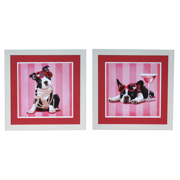 Crestview BOSTON TERRIER & FRANCAIS SET 2 CVA3342