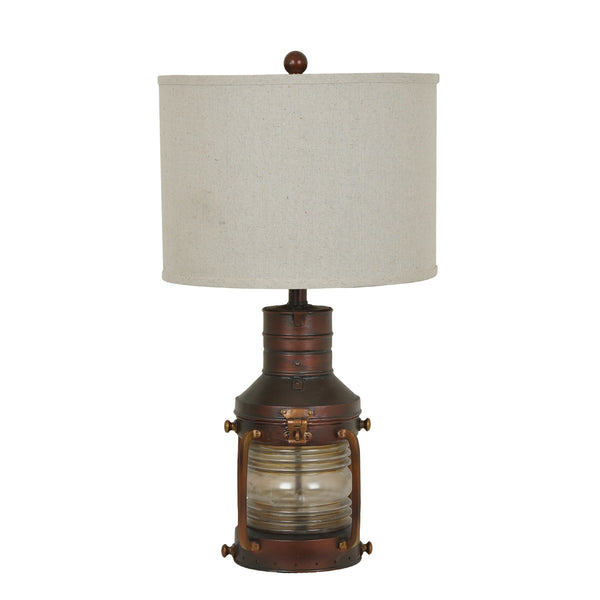 Crestview Copper Lantern Table Lamp CVABS964