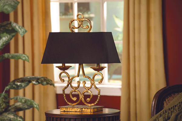 Crestview Charleston Twin Light Lamp CVACR164