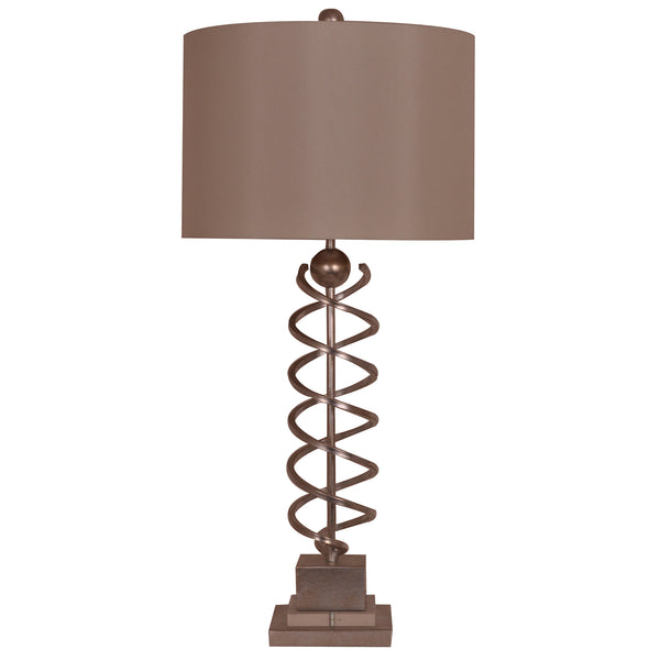 Crestview Crystal Spyral Table Lamp CVAER453