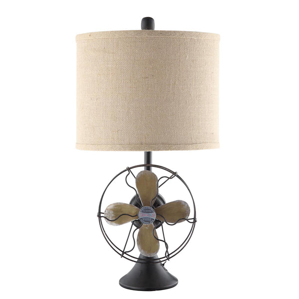 Crestview Antique Fan Table Lamp CVAER718