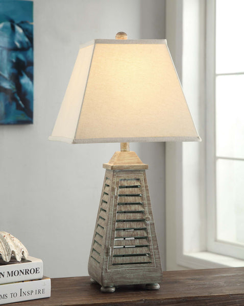 Crestview Shutter Tower Table Lamp CVAUP541