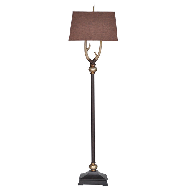 Crestview Monarch Antler Floor Lamp CVAUP902