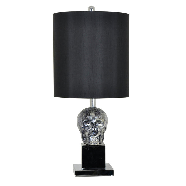 Crestview Black Skull Table Lamp CVAVP470