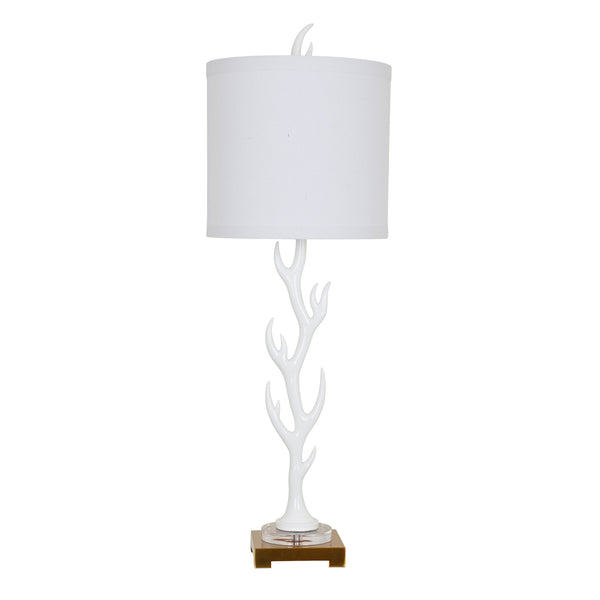 Crestview White Flame Table Lamp CVAVP511