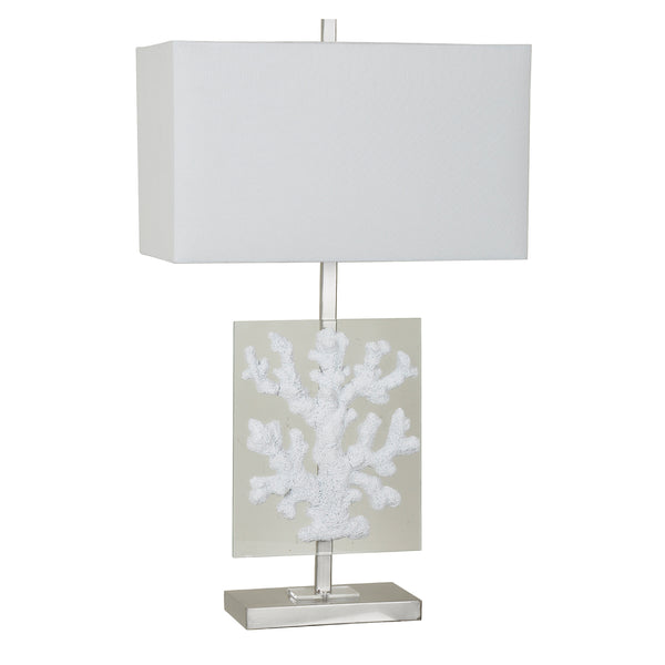 Crestview Coral Glass Table Lamp CVAVP516