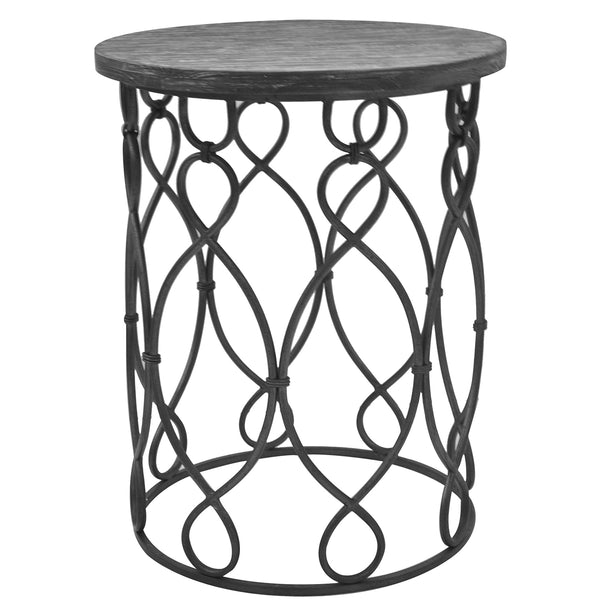 Crestview Grand Junction Wood & Metal Table CVFZR1048