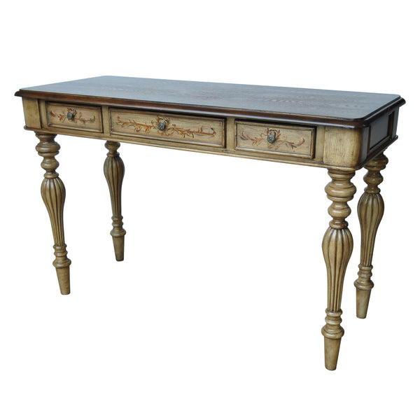 Crestview Alexandria 3 Drawer Desk CVFZR1449