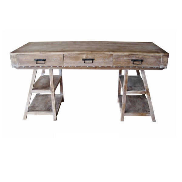 Crestview Jackson A Frame Rustic Desk CVFZR1519