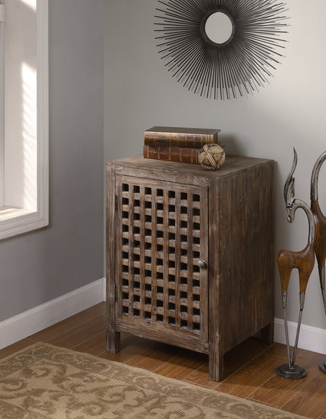 Crestview Rustic Side Cabinet CVFZR295
