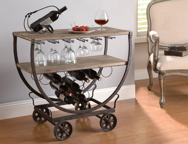Crestview Wine Rack Cart CVFZR451