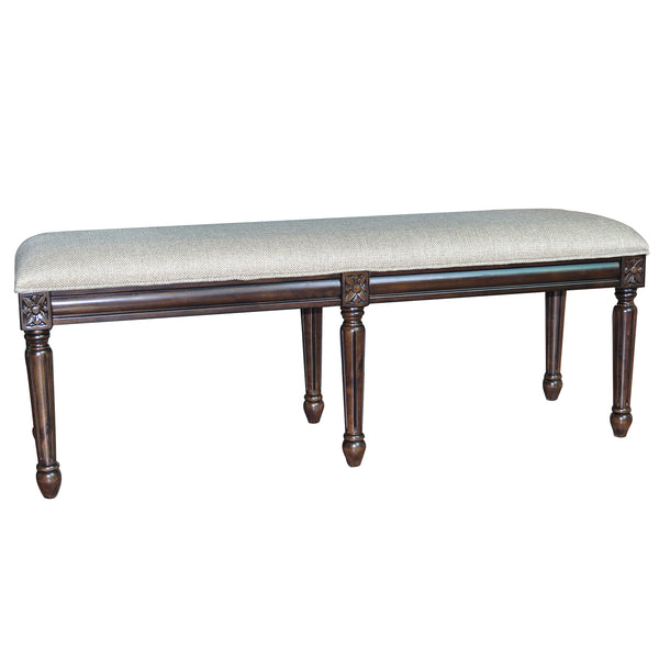 Crestview Hampton Linen Accent Bench CVFZR902
