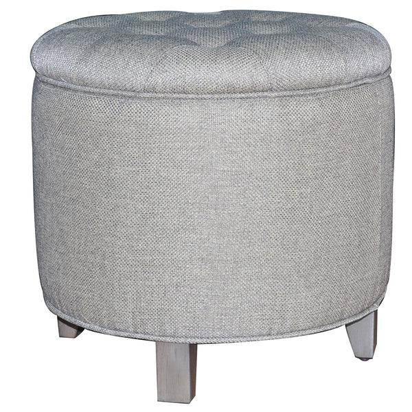 Crestview Savannah Linen Shoe Ottoman CVFZR906