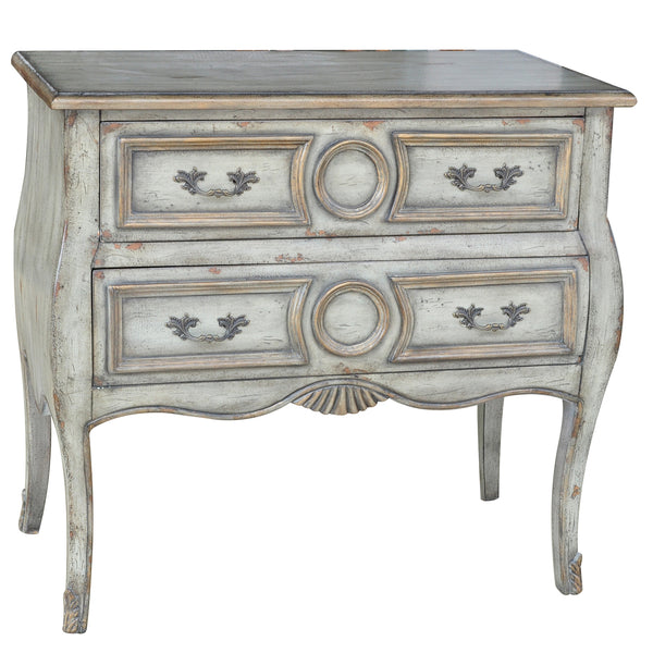 Crestview Victoria 2 Drawer Bombe Chest CVFZR911