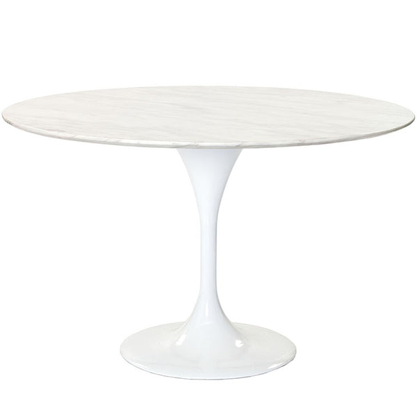 Lippa 48" Round Marble Dining Table