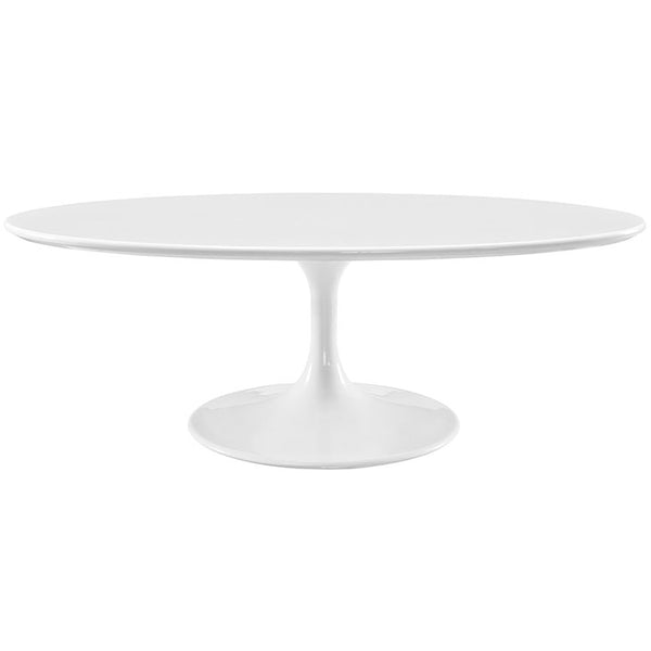 Lippa 48" Oval-Shaped Wood Top Coffee Table