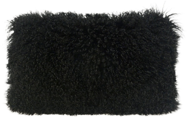 Tibetan Sheep Black Large Pillow