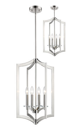 Z-Lite Zander 4 Light Pendant 6008-4BN
