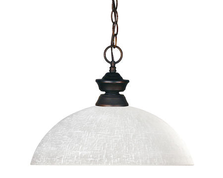 Z-Lite Riviera 1 Light Pendant 100701OB-DWL14