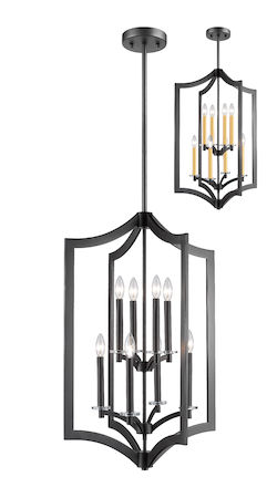 Z-Lite Zander 8 Light Pendant 6008-8BRZ