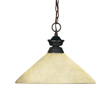 Z-Lite Riviera 1 Light Pendant 100701OB-AGM14