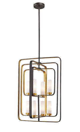 Z-Lite Aideen 8 Light Pendant 6000-8B-BZGD