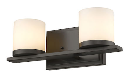 Z-Lite Nori 2 Light Vanity Light 1912-2V-BRZ-LED
