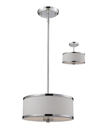Z-Lite Cameo 2 Light Convertible Pendant 164-12