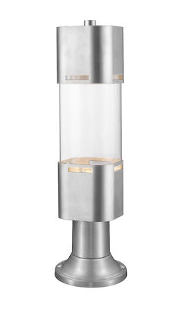 Z-Lite Lestat 1 Light Outdoor LED Post Head with Pier Mount 562PHBR-553PM-BA-LED