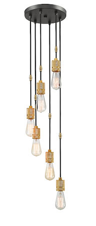 Z-Lite Troubadour 6 Light Pendant 8001-6P-BRZ