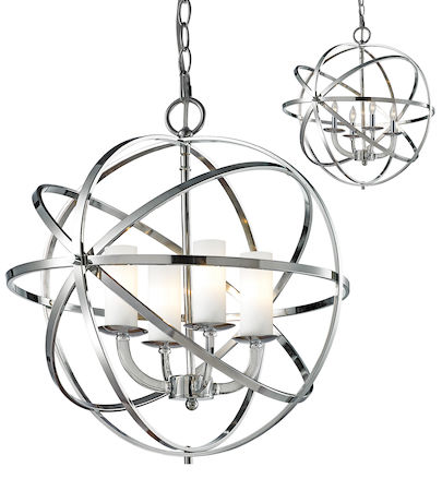 Z-Lite Aranya 4 Light Pendant 6017-4S-CH