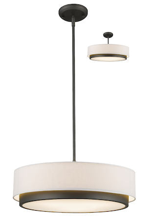Z-Lite Jade 3 Light Convertible Pendant 196-22