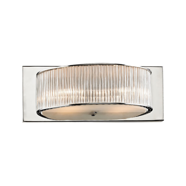 Somerset 2 Light Vanity In Crystal Glass And Chrome