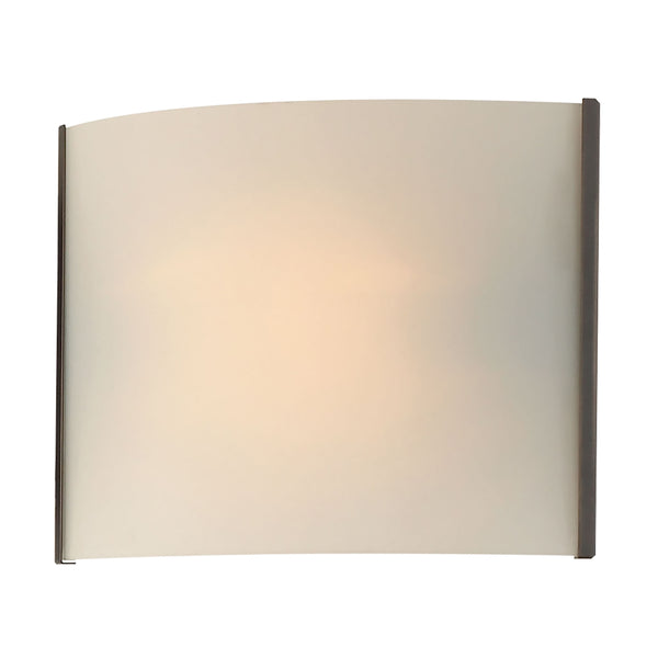 Pannelli 1 Light Vanity In Oil Rubbed Bronze And Hand-Moulded White Opal Glass
