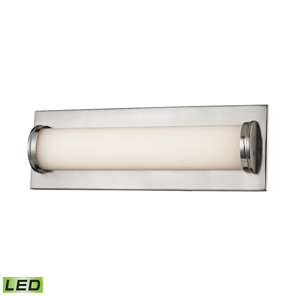 Barrie 1 Light LED Vanity In Matte Satin Nickel