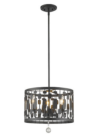 Z-Lite Almet 3 Light Pendant 430D15-BRZ