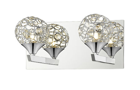 Z-Lite Nabul 2 Light Vanity Light 889CH-2V-LED