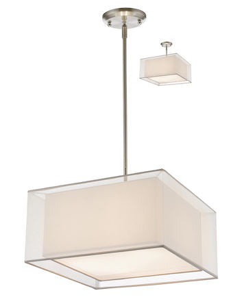 Z-Lite Sedona 3 Light Convertible Pendant 193-18W-C
