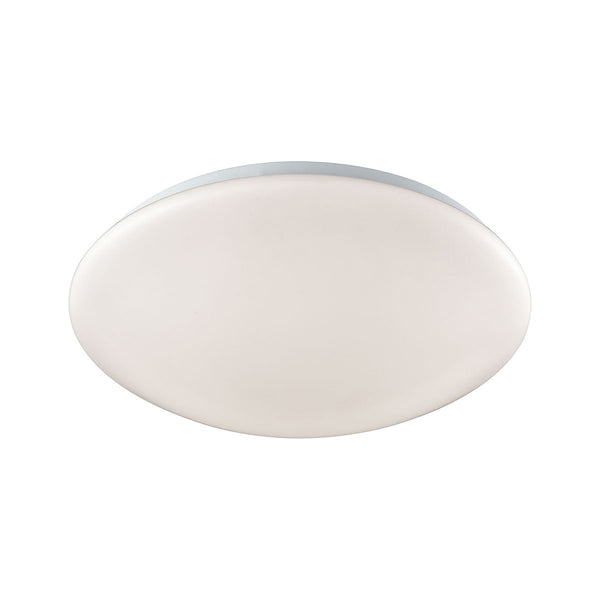Kalona 13" LED Flush In White With A White Acrylic Diffuser
