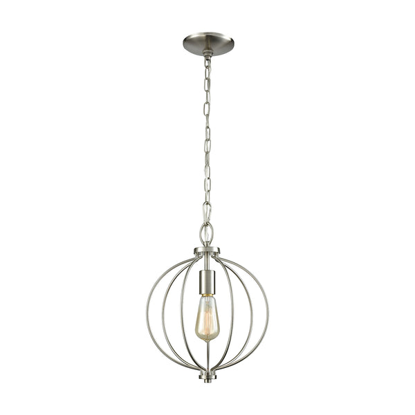 Williamsport 1 Light Pendant In Brushed Nickel