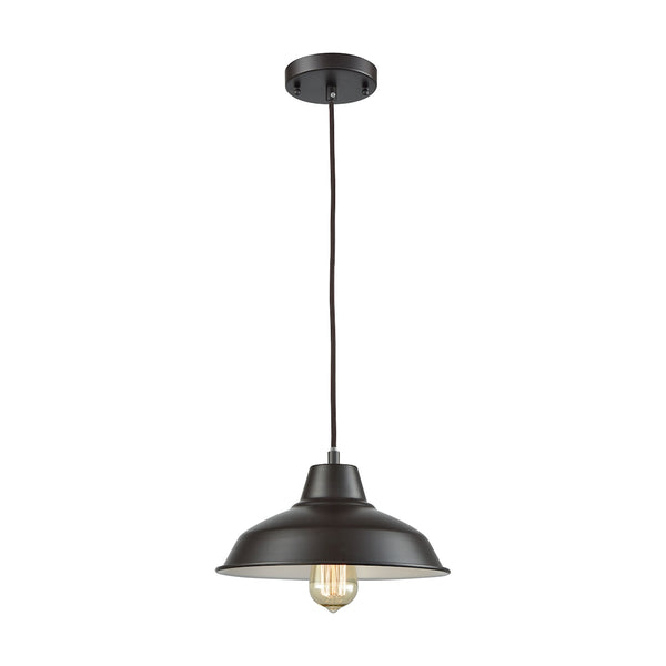 Classic Loft 1 Light Pendant In Oil Rubbed Bronze