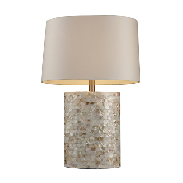 Trump Home Sunny Isles Table Lamp In Genuine Mother of Pearl