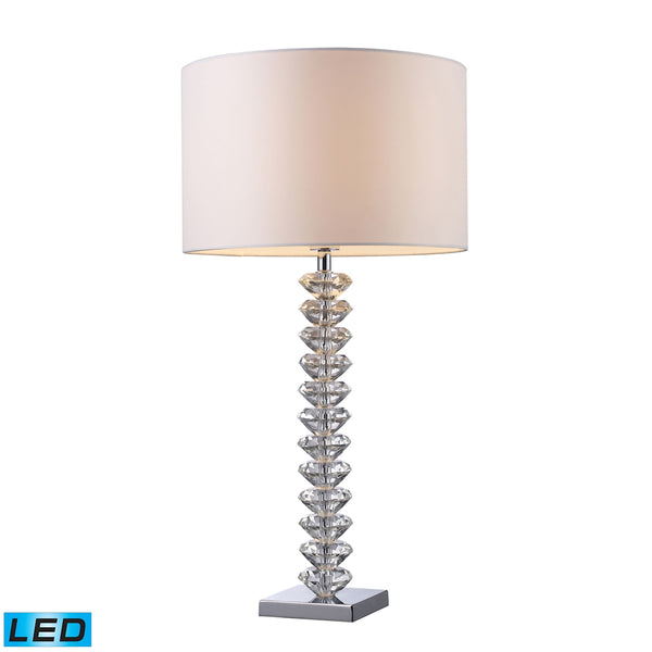 Modena Solid Clear Crystal LED Table Lamp