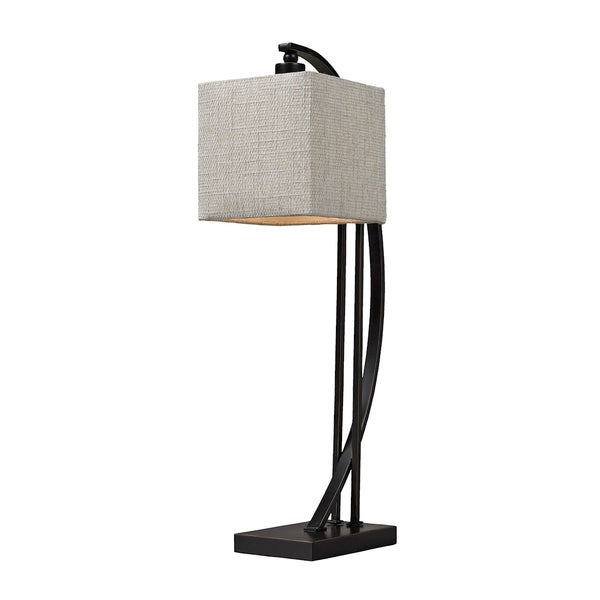 Arched Metal Table Lamp In Madison Bronze